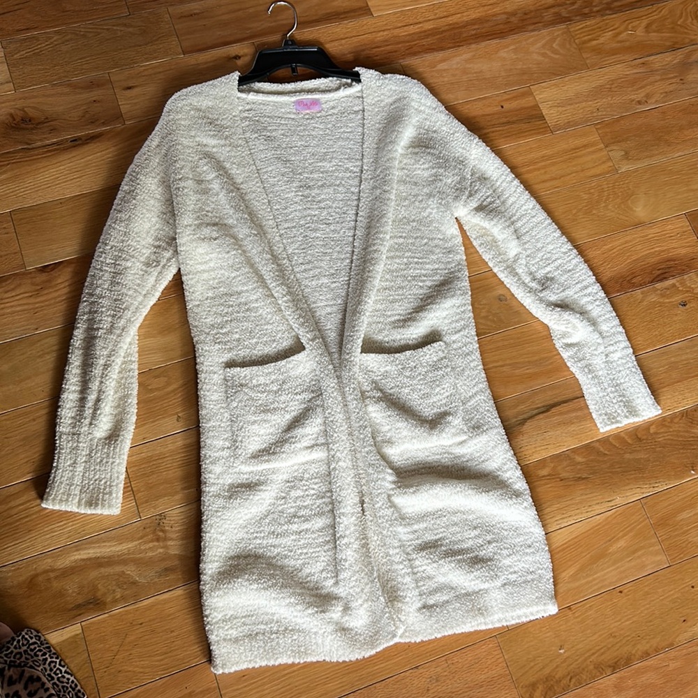 Pink Lily oversized fuzzy cardigan